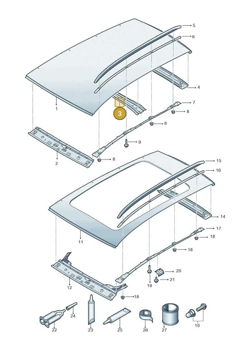 5F9817119 — SEAT Leon ST (2016-2020) diagram 754817100, position 3