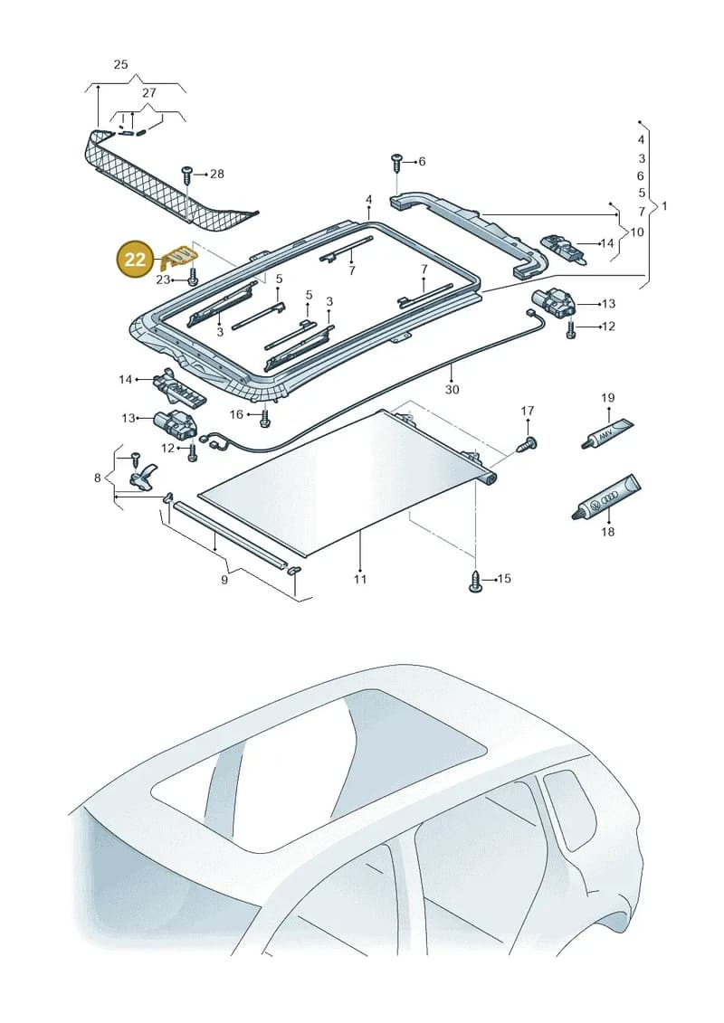 5F9817216 — SEAT Leon ST (2016-2020) diagram 634877100, position 22