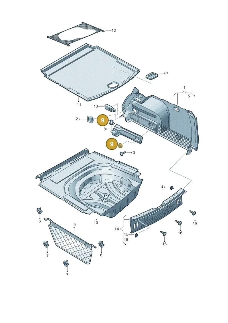 5F9858841A — SEAT Leon ST (2016-2020) diagram 754867850, position 9