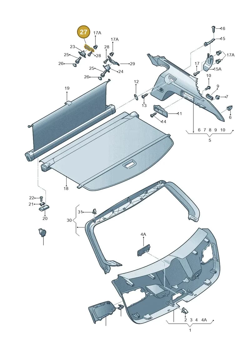 5F9861821 — SEAT Leon ST (2016-2020) diagram 754867950, position 27