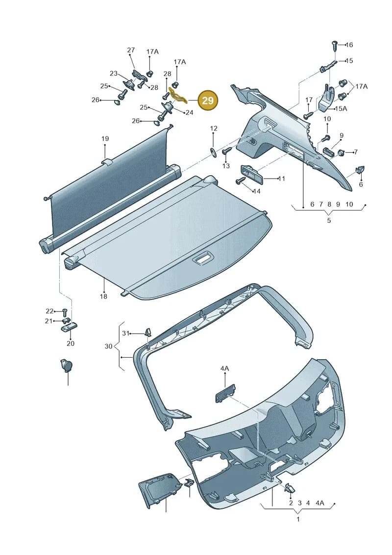5F9861822B — SEAT Leon ST (2016-2020) diagram 754867950, position 29