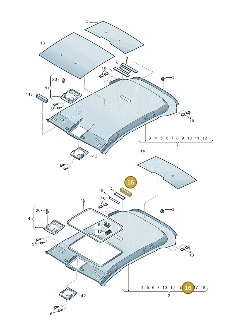 5F9867596E — SEAT Leon ST (2016-2020) diagram 754867550, position 16