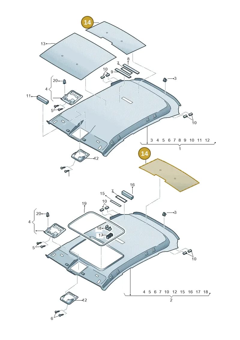 5F9867811A — SEAT Leon ST (2016-2020) diagram 754867550, position 14