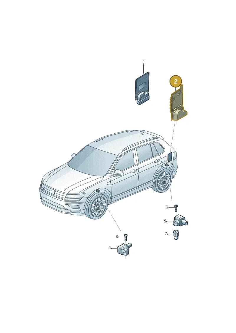 5F9907324A — Skoda Kodiaq (2018-2022) diagram 884907350, position 2