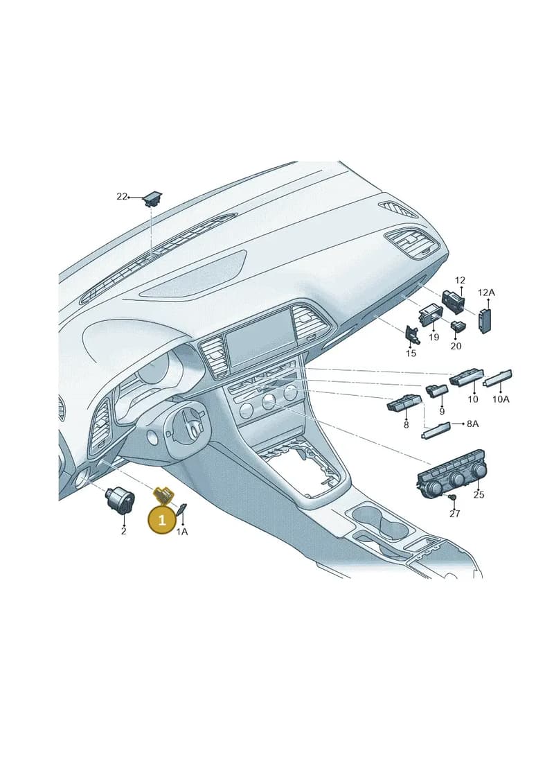 5F9941333WHS — SEAT Leon ST (2012-) diagram 754941500, position 1