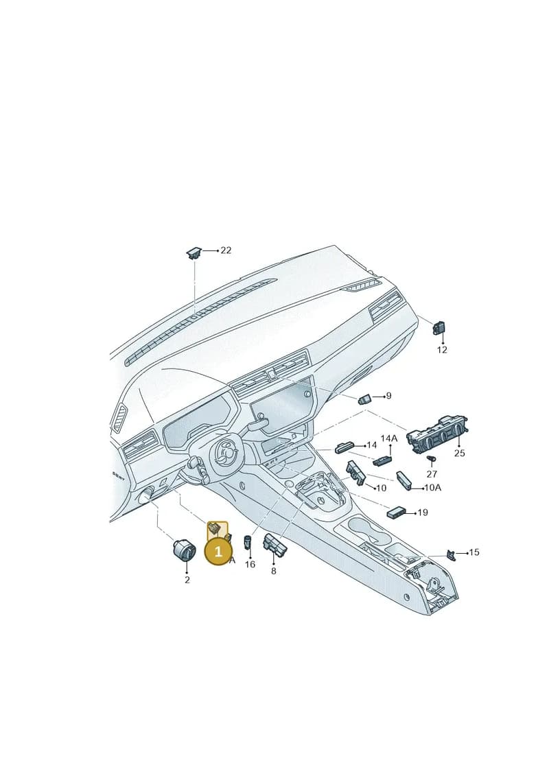 5F9941333WHS — SEAT Ibiza FR (2017-) diagram 835941500, position 1