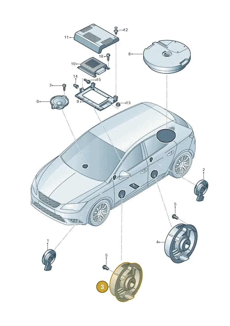 5FA035415 — SEAT CUPRA Formentor (2020-) diagram 830035350, position 3