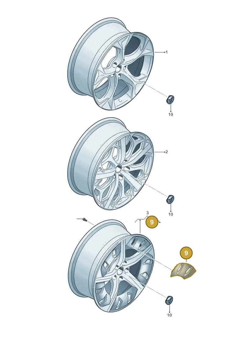 5FA6012601XZ — SEAT Leon (2019-) diagram 5ff601060, position 9