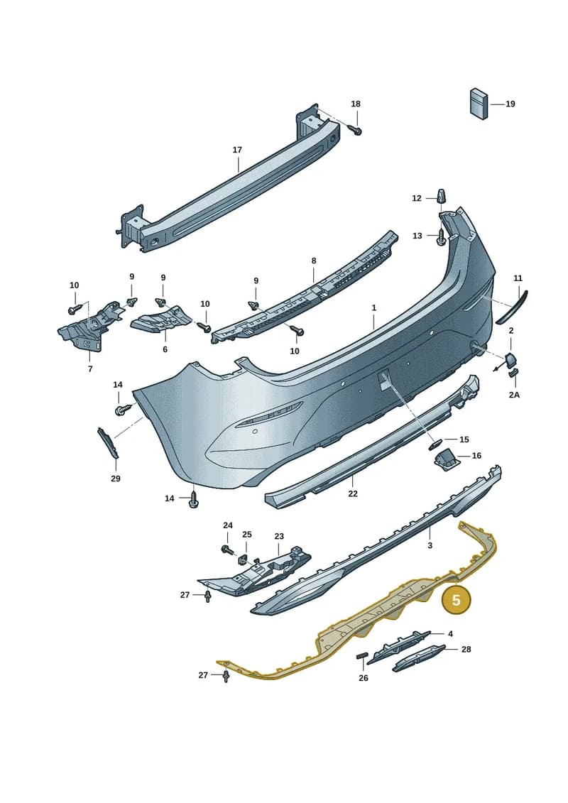 5FA807521GRU — SEAT Leon (2019-) diagram 5fn807070, position 5