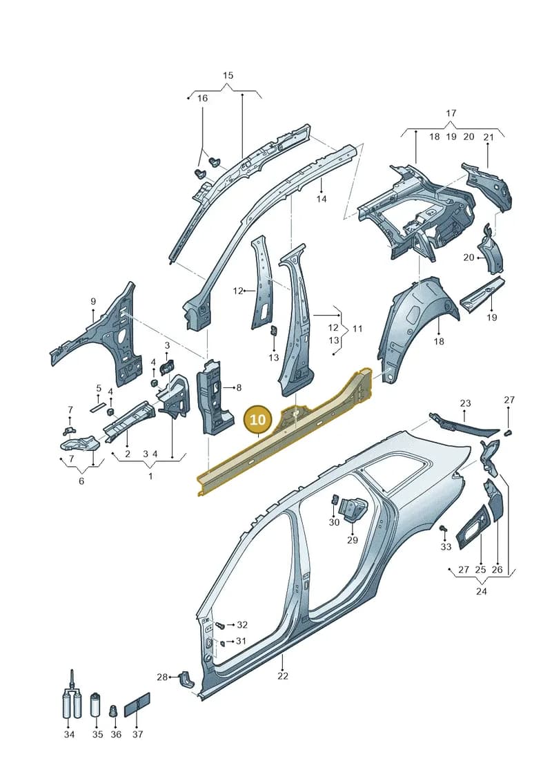 5FA809072A — SEAT Leon (2019-) diagram 5fn809010, position 10