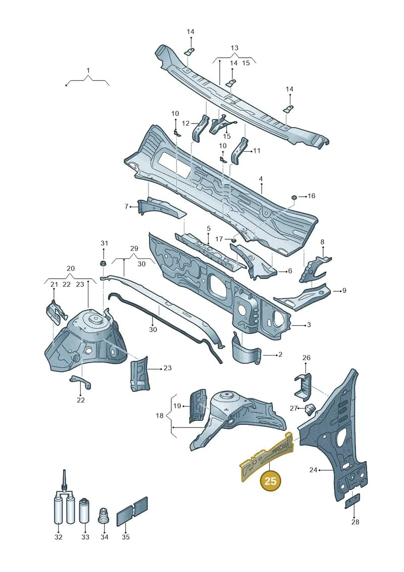 5FA809148 — SEAT CUPRA Formentor (2020-) diagram 5fn805050, position 25