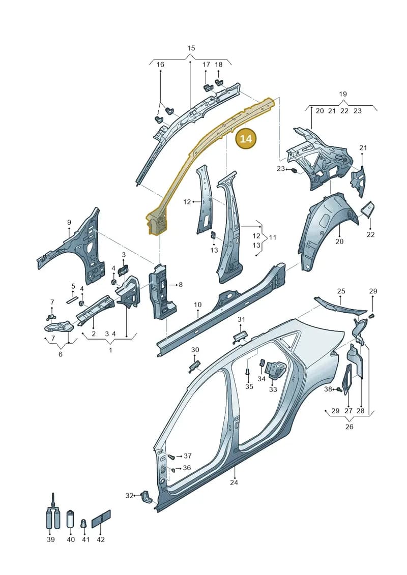 5FA809209B — SEAT Leon (2019-) diagram 5fn809000, position 14