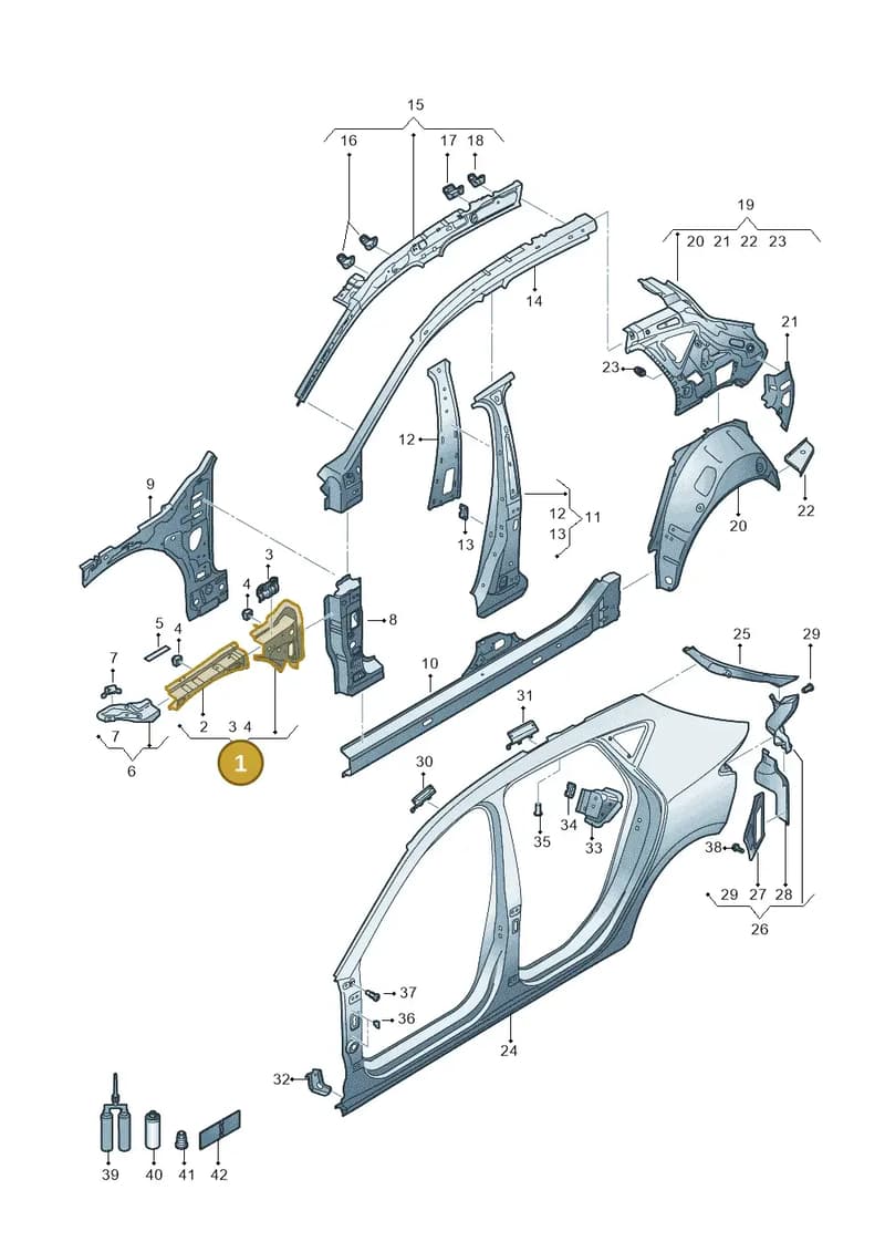 5FA810136B — SEAT Leon (2019-) diagram 5fn809000, position 1
