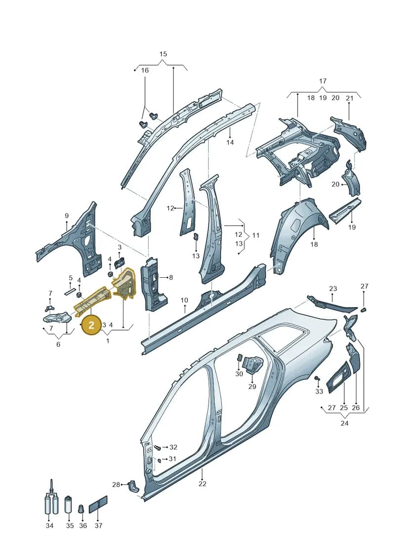 5FA810144B — SEAT Leon (2019-) diagram 5fn809010, position 2