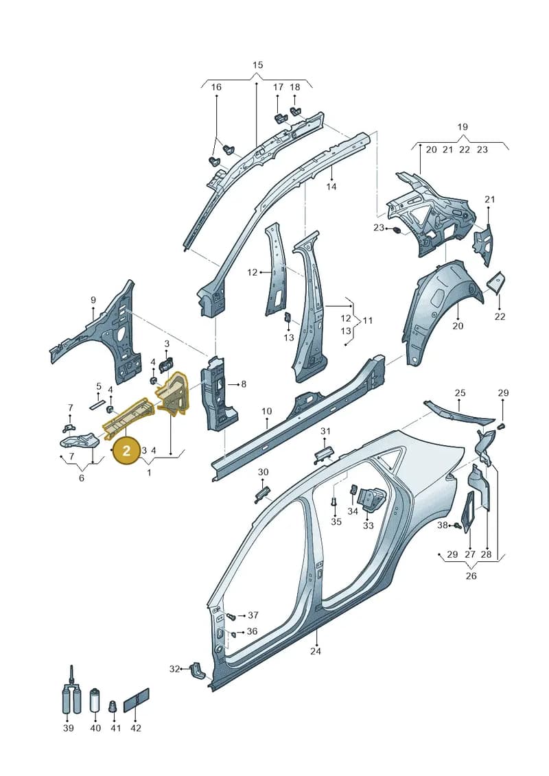 5FA810144B — SEAT Leon (2019-) diagram 5fn809000, position 2