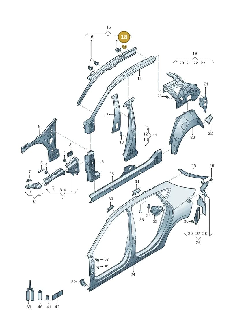 5FA810523A — SEAT Leon (2019-) diagram 5fn809000, position 18