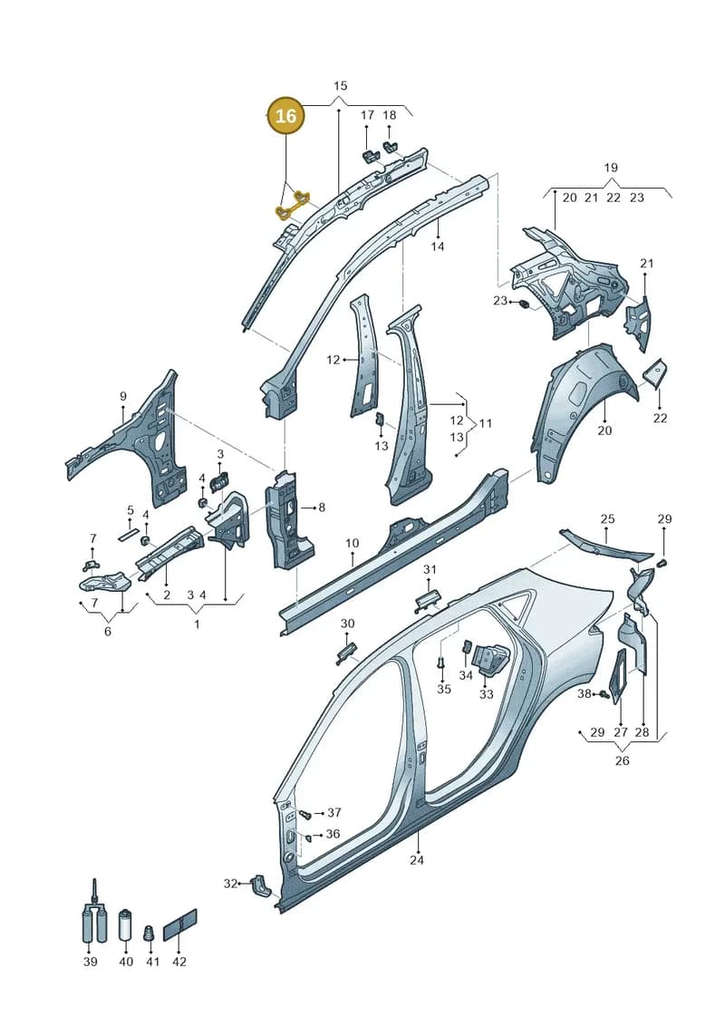 5FA810523 — SEAT Leon (2019-) diagram 5fn809000, position 16