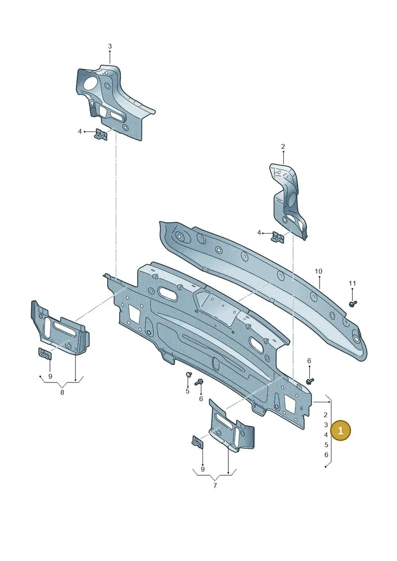5FA813303D — SEAT Leon (2019-) diagram 5fn813000, position 1