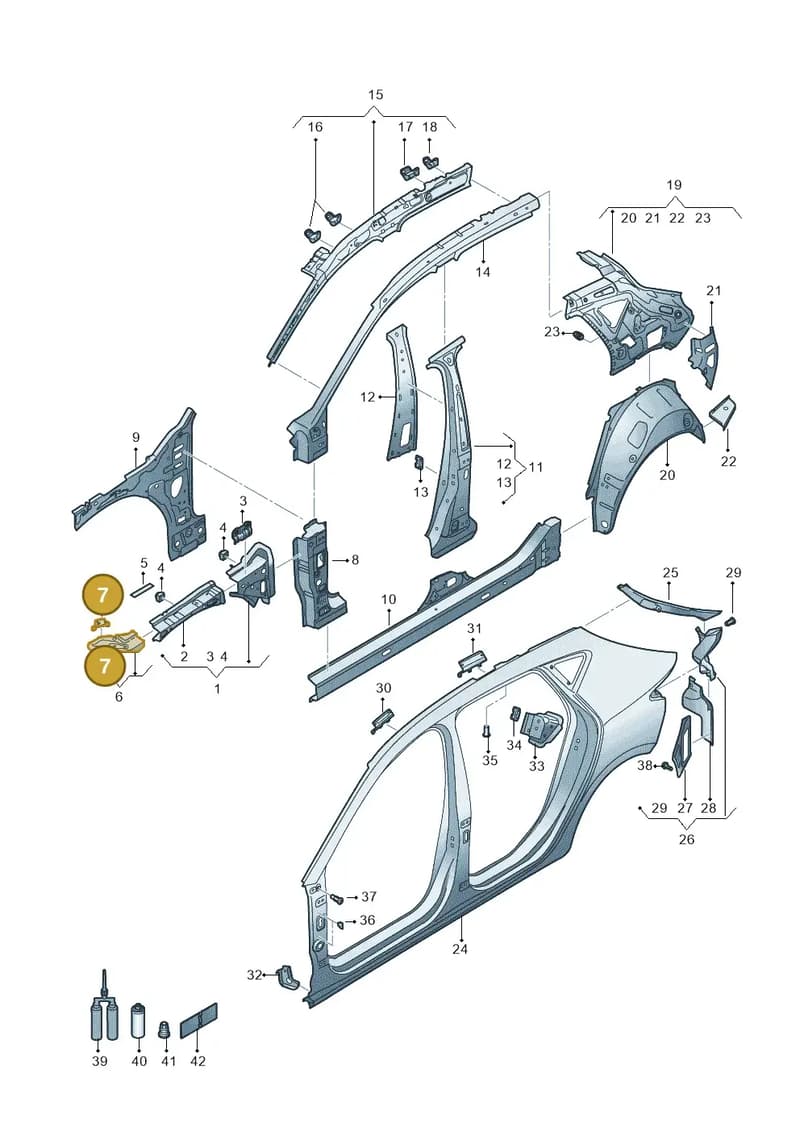 5FA823195 — SEAT Leon (2019-) diagram 5fn809000, position 7