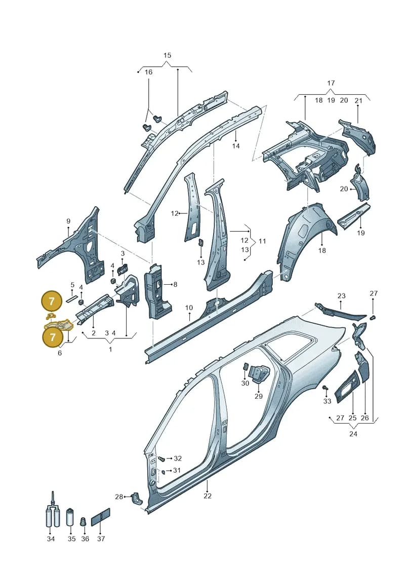5FA823196 — SEAT Leon (2019-) diagram 5fn809010, position 7