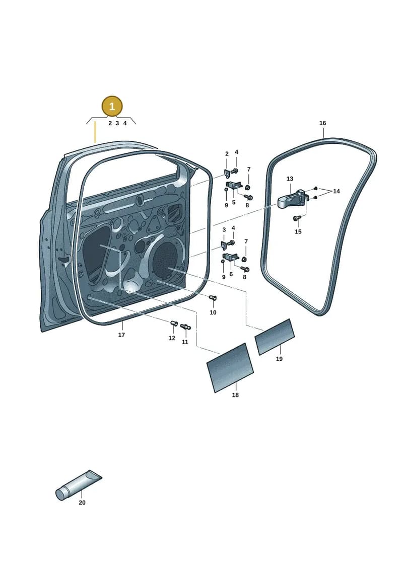 5FA831051B — SEAT Leon (2019-) diagram 5fn831000, position 1