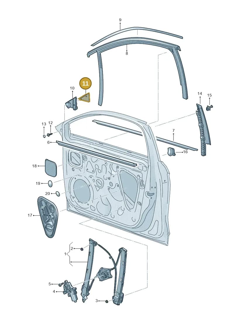 5FA837638G9B9 — SEAT Leon (2019-) diagram 5fn837060, position 11