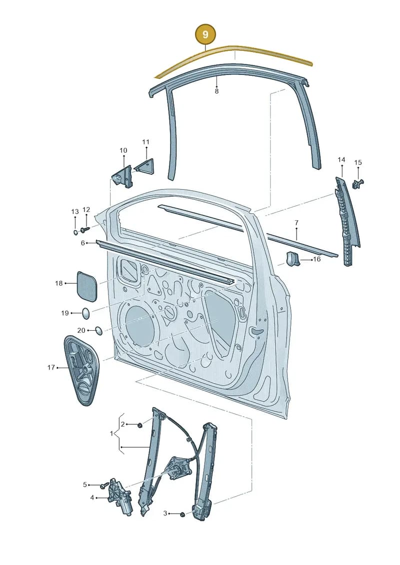 5FA837644A041 — SEAT Leon (2019-) diagram 5fn837060, position 9