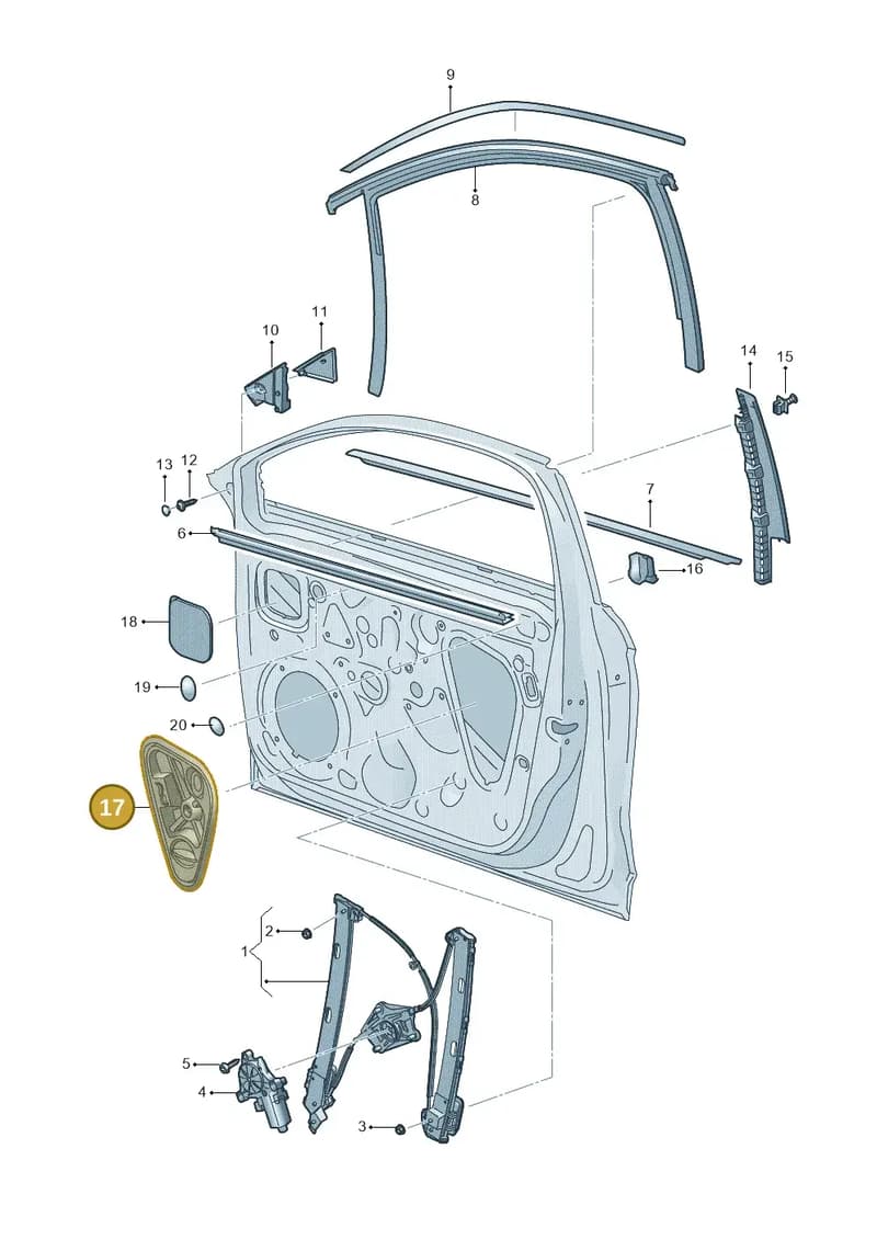5FA837916A — SEAT CUPRA Formentor (2020-) diagram 5fn837060, position 17
