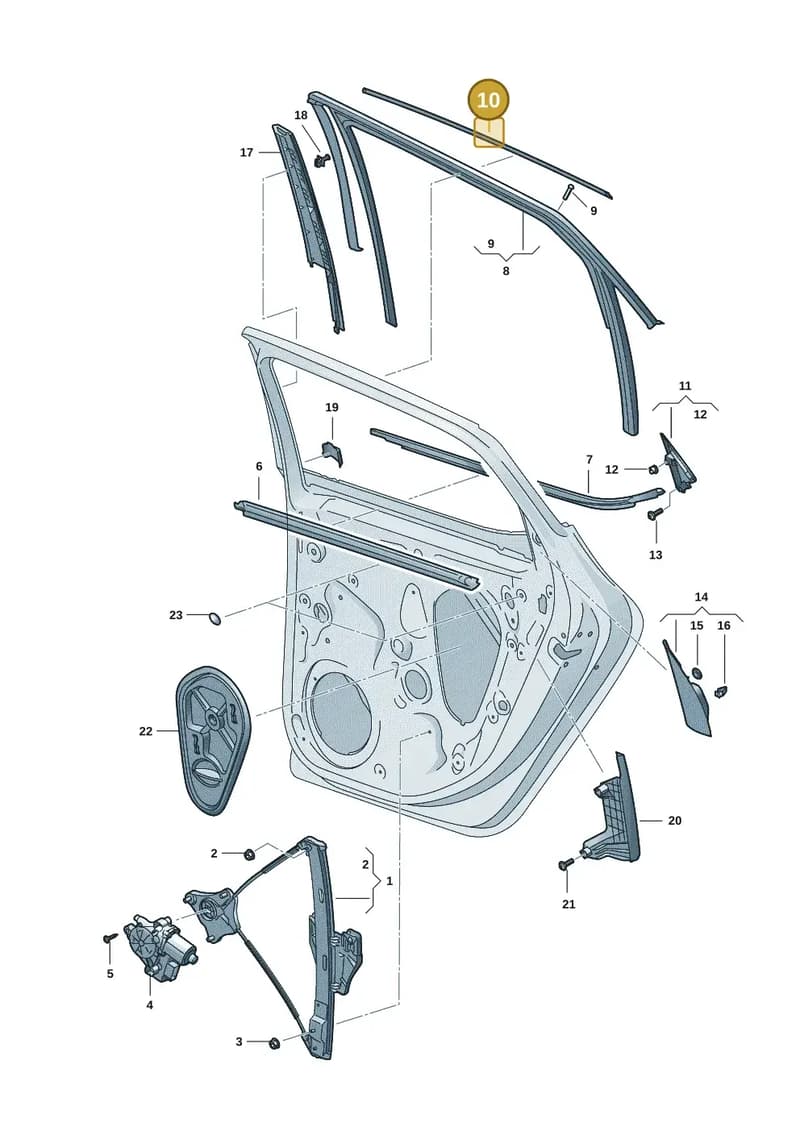 5FA839644A041 — SEAT Leon (2019-) diagram 5fn839060, position 10