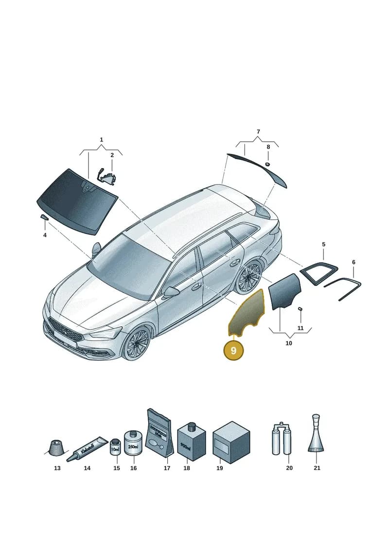 5FA845202A — SEAT Leon (2019-) diagram 5fn845010, position 9