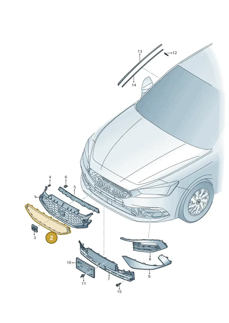 5FA854643A9DG — SEAT Leon (2019-) diagram 5fn853000, position 2