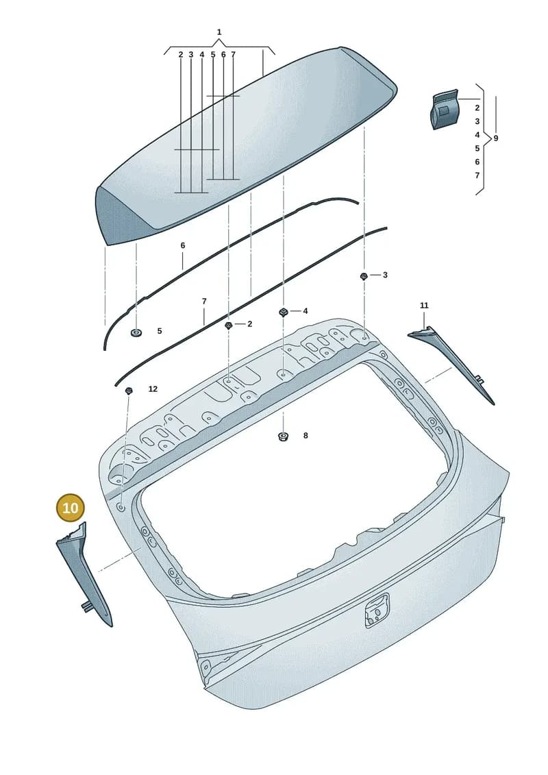 5FA854871F041 — SEAT Leon (2019-) diagram 5fn827010, position 10