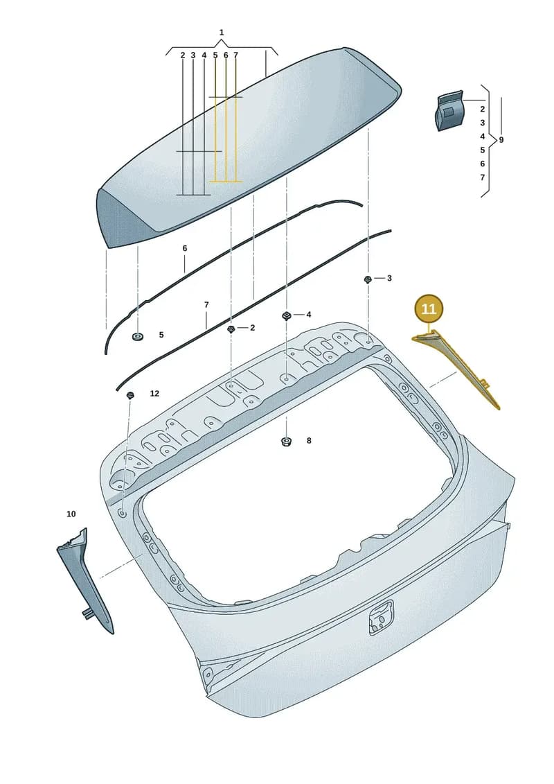 5FA854872F041 — SEAT Leon (2019-) diagram 5fn827010, position 11