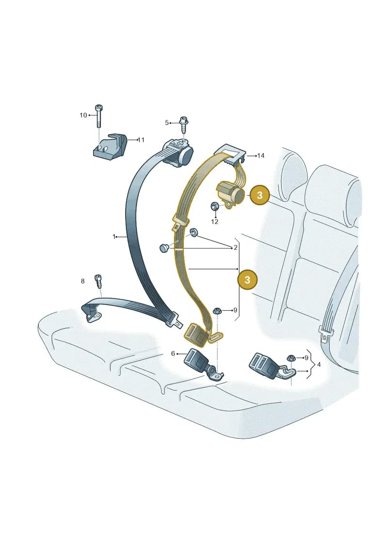 5FA857807CRAA — SEAT CUPRA Formentor (2020-) diagram 746857700, position 3