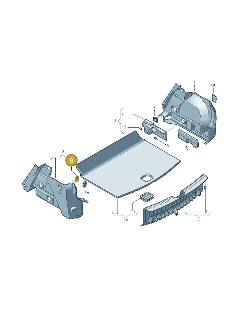 5FA8671404PK — SEAT CUPRA Formentor (2020-) diagram 5fn867080, position 9