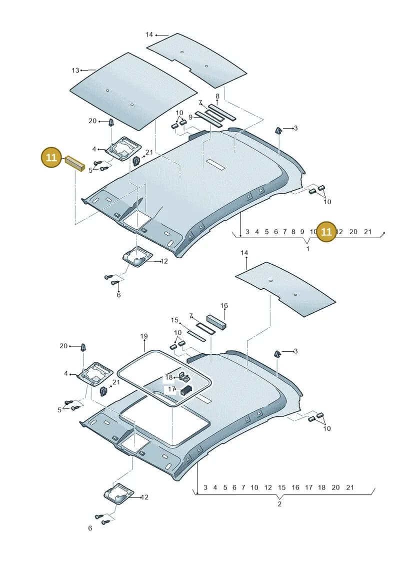 5FA867596 — SEAT Leon (2019-) diagram 5fn867055, position 11