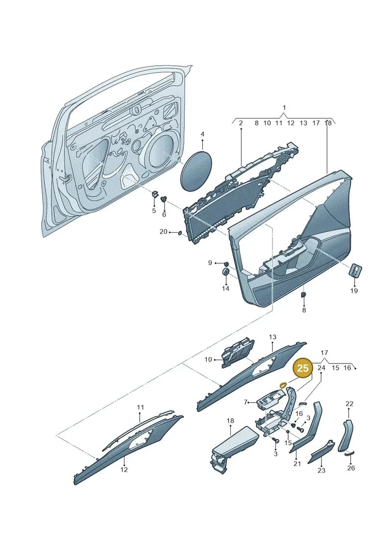 5FA868072A9DG — SEAT CUPRA Formentor (2020-) diagram 5fn867000, position 25