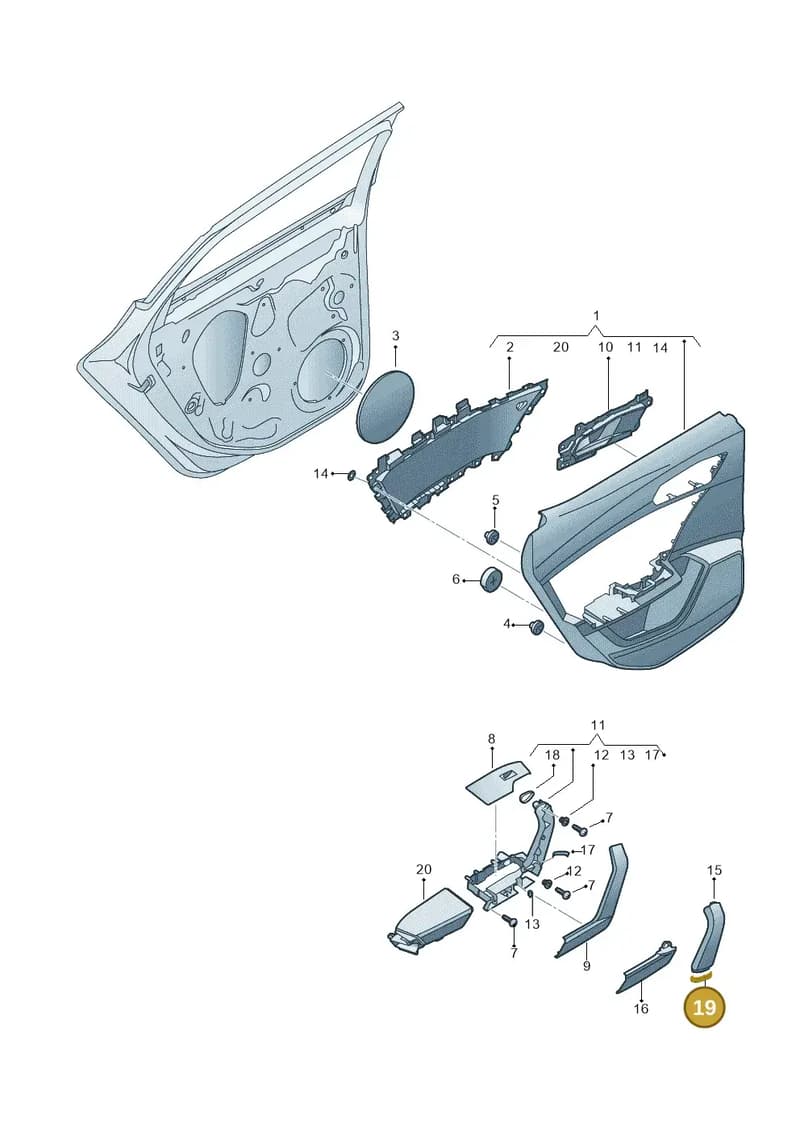 5FA868823B9DG — SEAT CUPRA Formentor (2020-) diagram 5fn867040, position 19