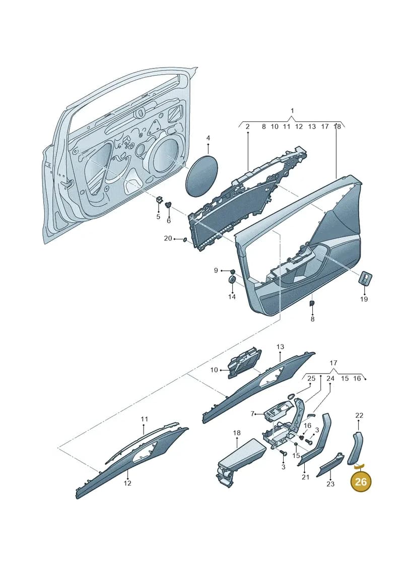 5FA868823B9DG — SEAT CUPRA Formentor (2020-) diagram 5fn867000, position 26