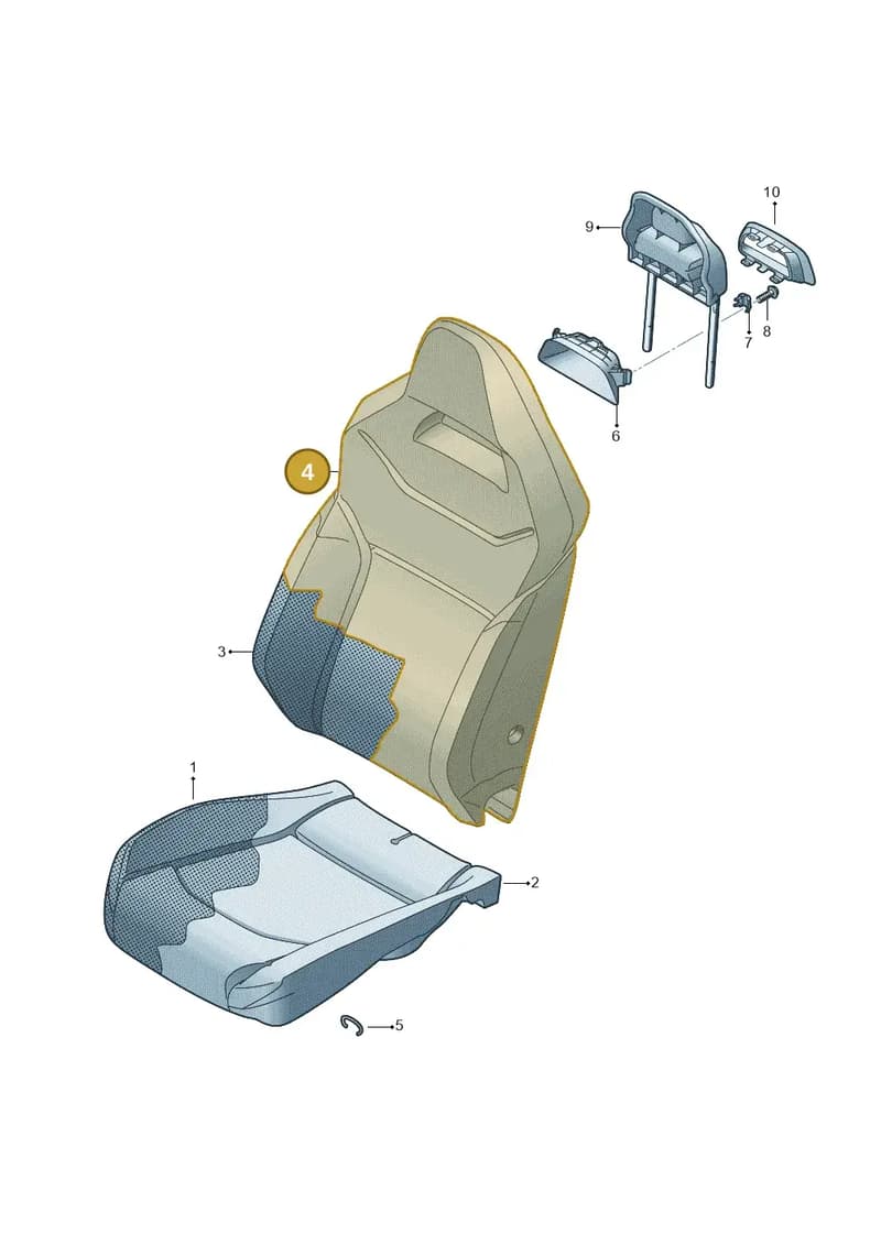 5FA881805ETJIJ — SEAT CUPRA Formentor (2020-) diagram 591881075, position 4