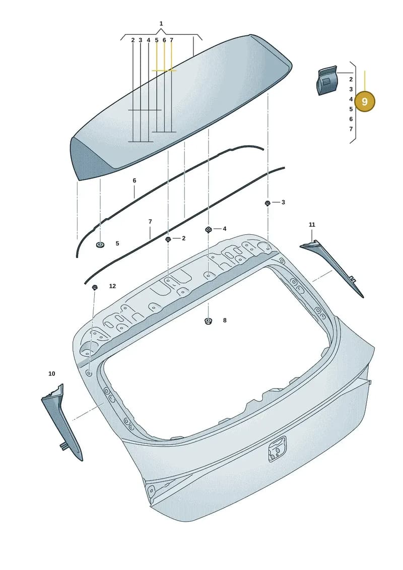 5FA898941 — SEAT Leon (2019-) diagram 5fn827010, position 9