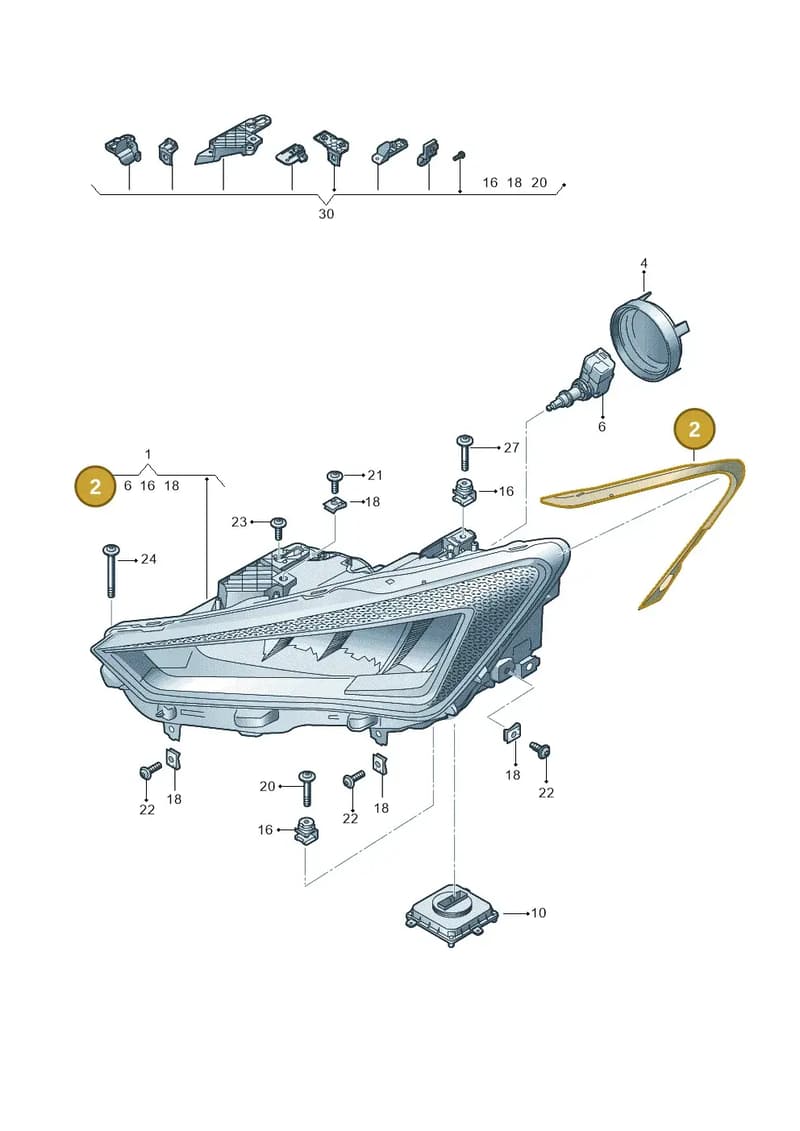 5FA941119 — SEAT Leon (2019-) diagram 5fn941000, position 2