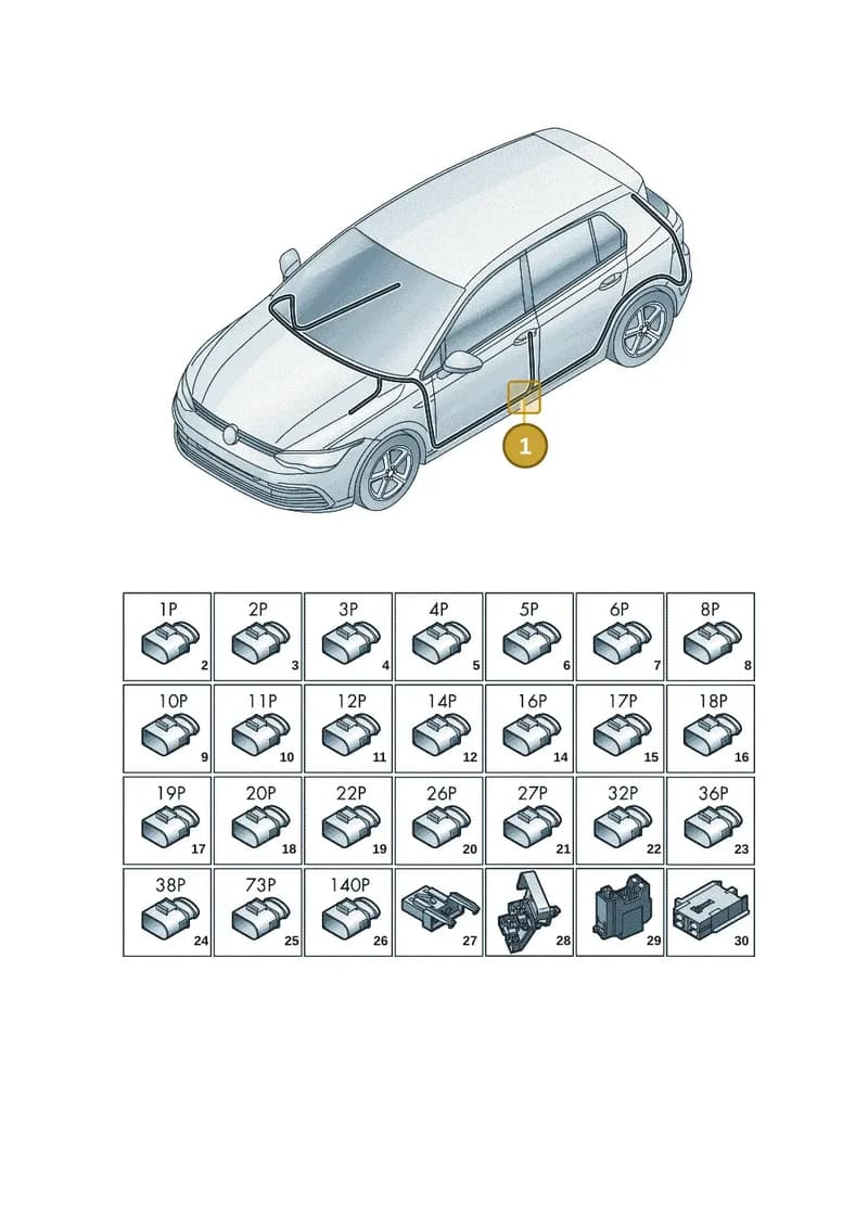 5FA971051 — SEAT Leon (2019-) diagram 5h0971090, position 1