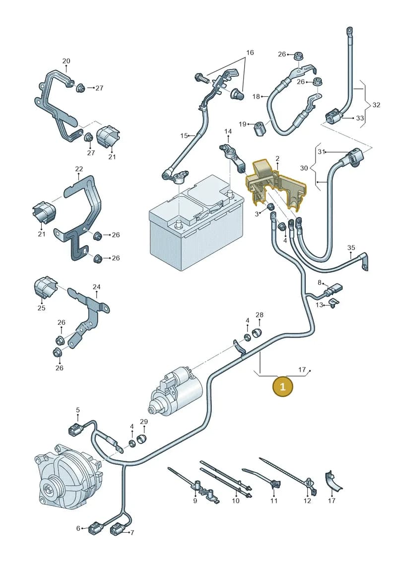 5FA971225 — SEAT CUPRA Formentor (2020-) diagram 5h0971002, position 1
