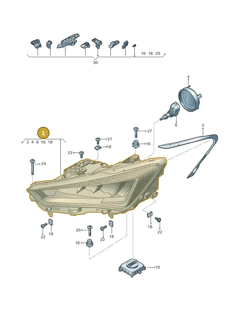 5FB941773A — SEAT Leon (2019-) diagram 5fn941000, position 1