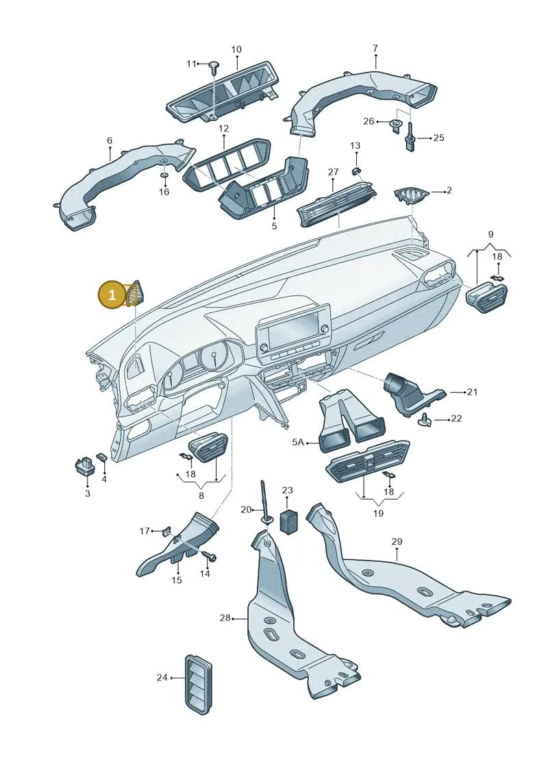 5FC819793A4PK — SEAT CUPRA Formentor (2020-) diagram 5fn819030, position 1