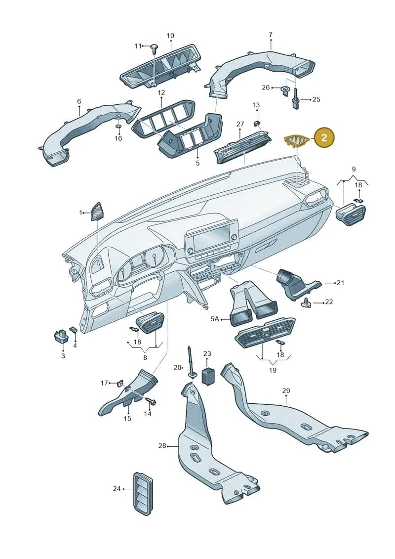 5FC8197944PK — SEAT CUPRA Formentor (2020-) diagram 5fn819030, position 2