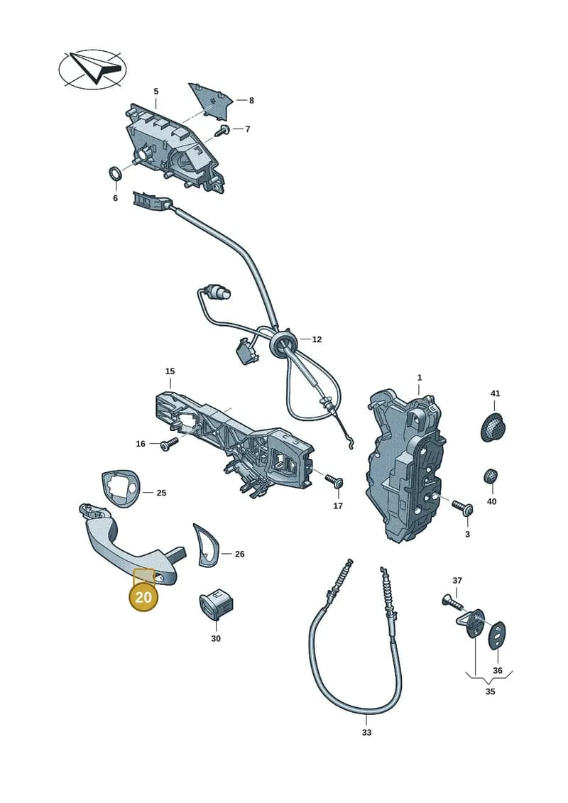 5FC837206CGRU — SEAT CUPRA Formentor (2020-) diagram 5h0837000, position 20