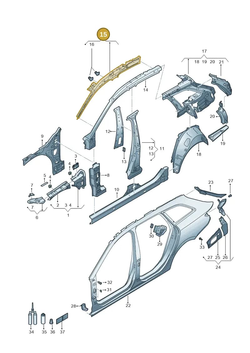 5FE809427A — SEAT Leon (2019-) diagram 5fn809010, position 15