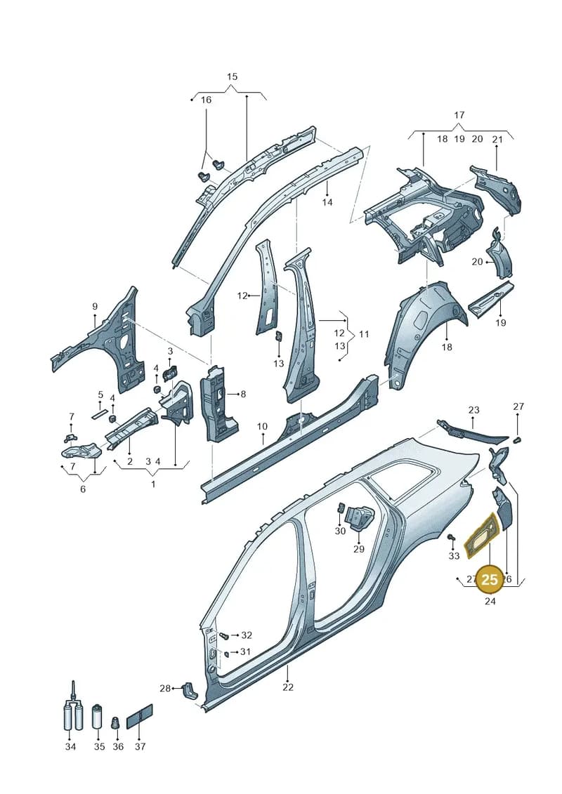 5FE813333 — SEAT Leon (2019-) diagram 5fn809010, position 25